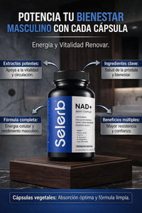 NAD+ For Men – Fórmula Avanzada de Energía y Vitalidad Masculina
